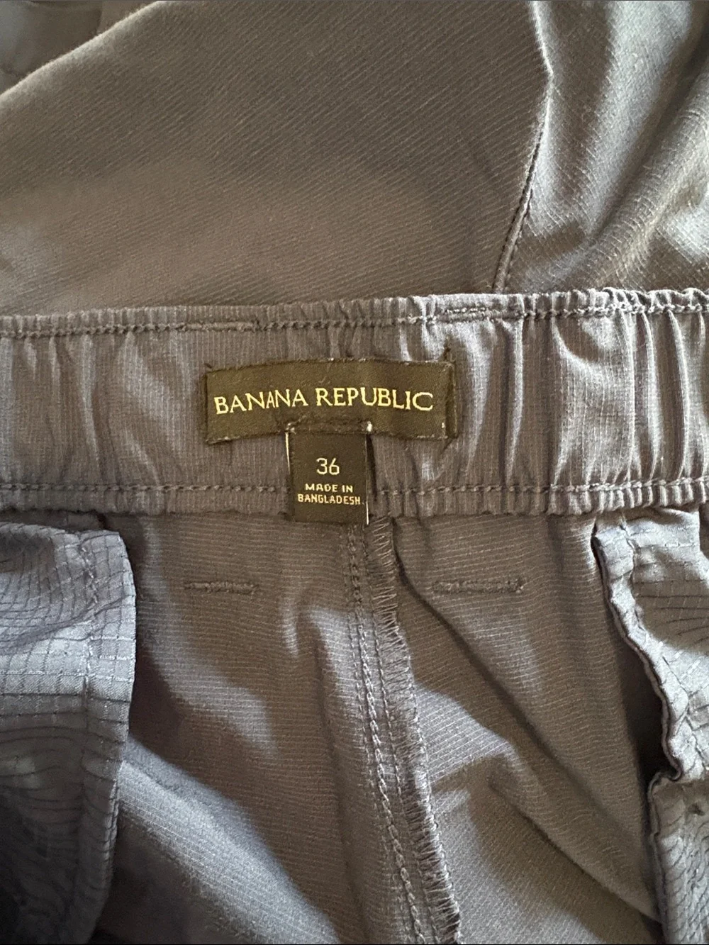 Banana Republic Navy Flat-Front Performance Shorts